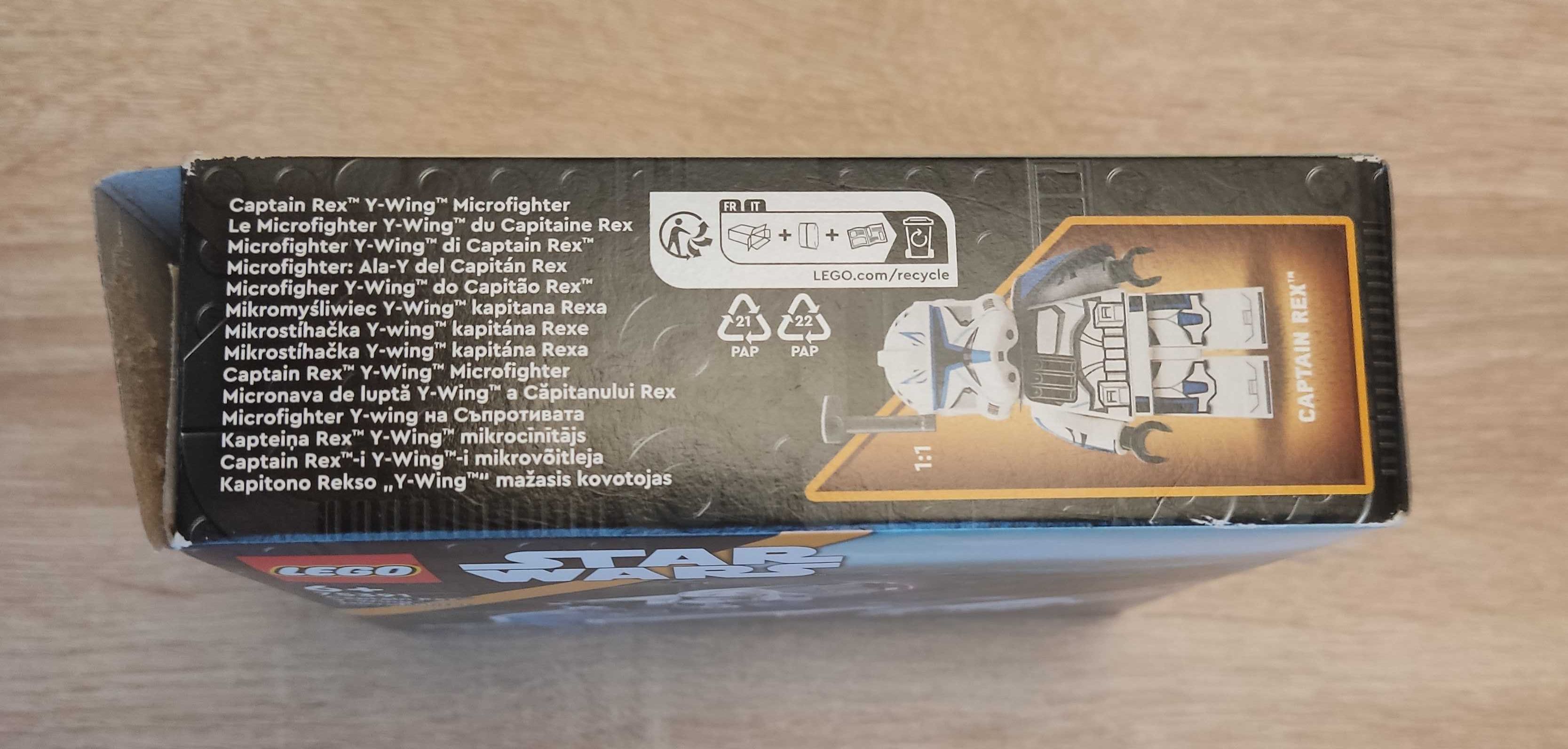 Pudełko po LEGO 75391 Star Wars - Mikromyśliwiec Y-Wing kapitana Rexa
