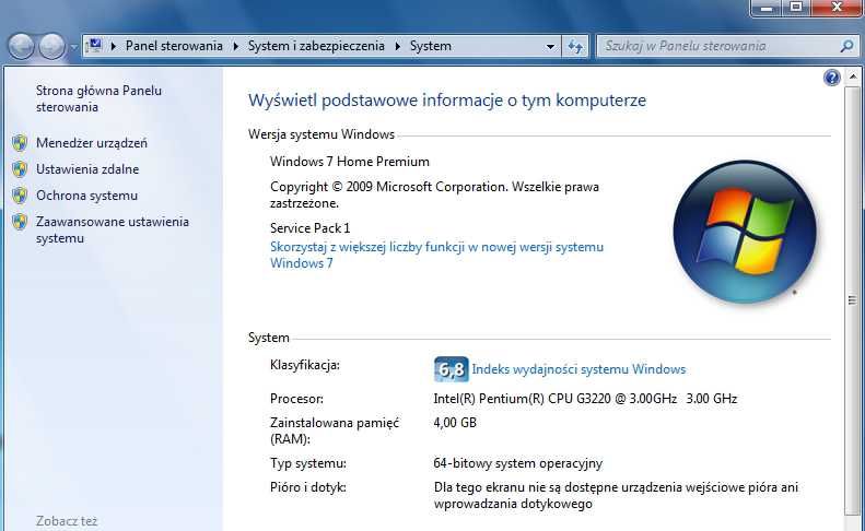 Komputer stacjonarny dysk WD 2TB