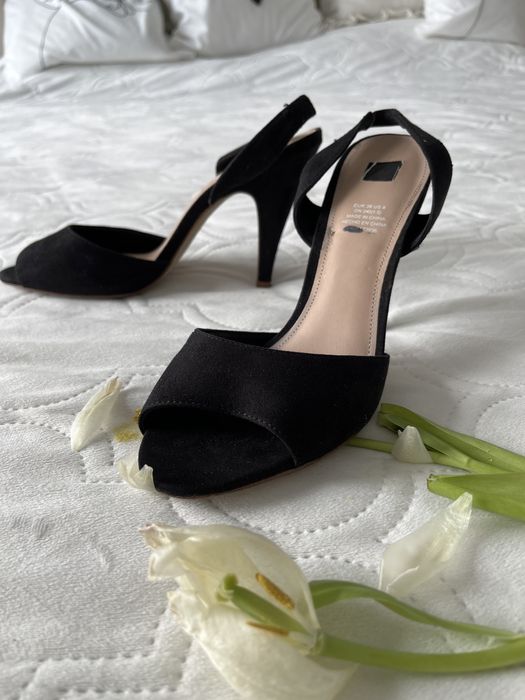 Szpilki sandalki h&m 39 czarne