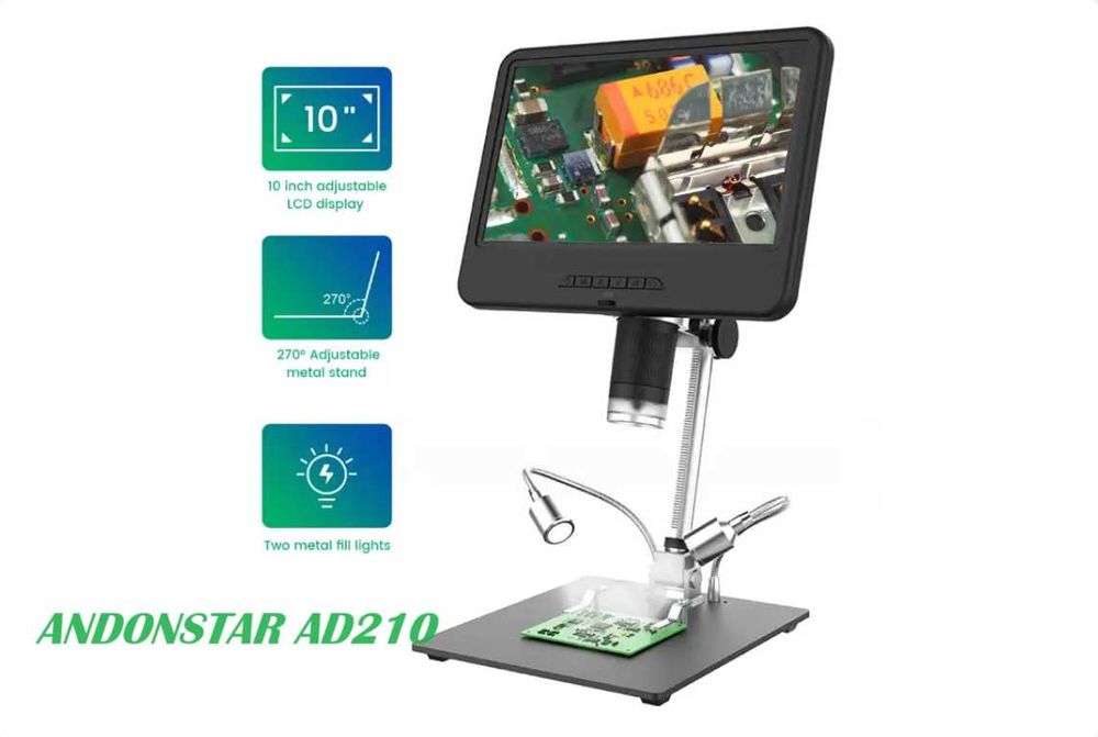Електронний мікроскоп ANDONSTAR AD210 Нова версія Цифровий для пайки
