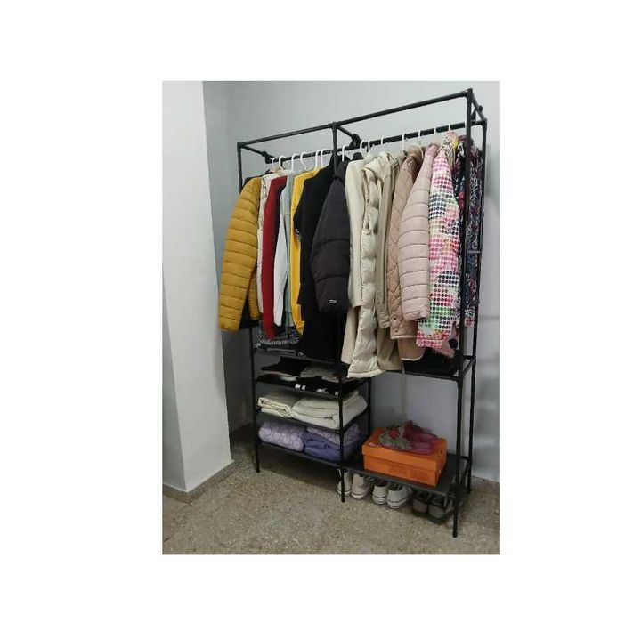 Вішалка для одягу полиці для зберігання зручна стильна функціональна