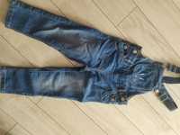 Ogrodniczki spodnie jeans 104 super stan