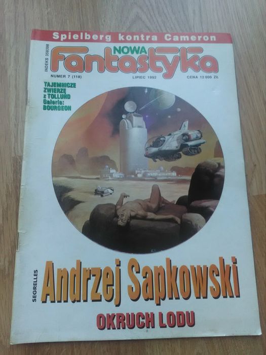 Nowa Fantastyka 7/1992 Sapkowski Wiedźm plus gratisin