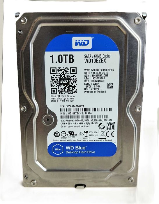 Dysk twardy WD Blue 1TB WD10EZEX Przetestowany, pewny!!!