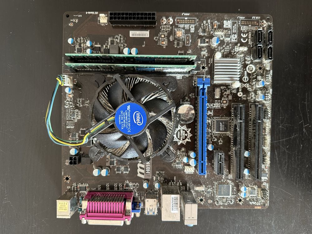 Motherboard Asus H81M-P32L com Provessador Intel e Memoría DDDR 4Gb