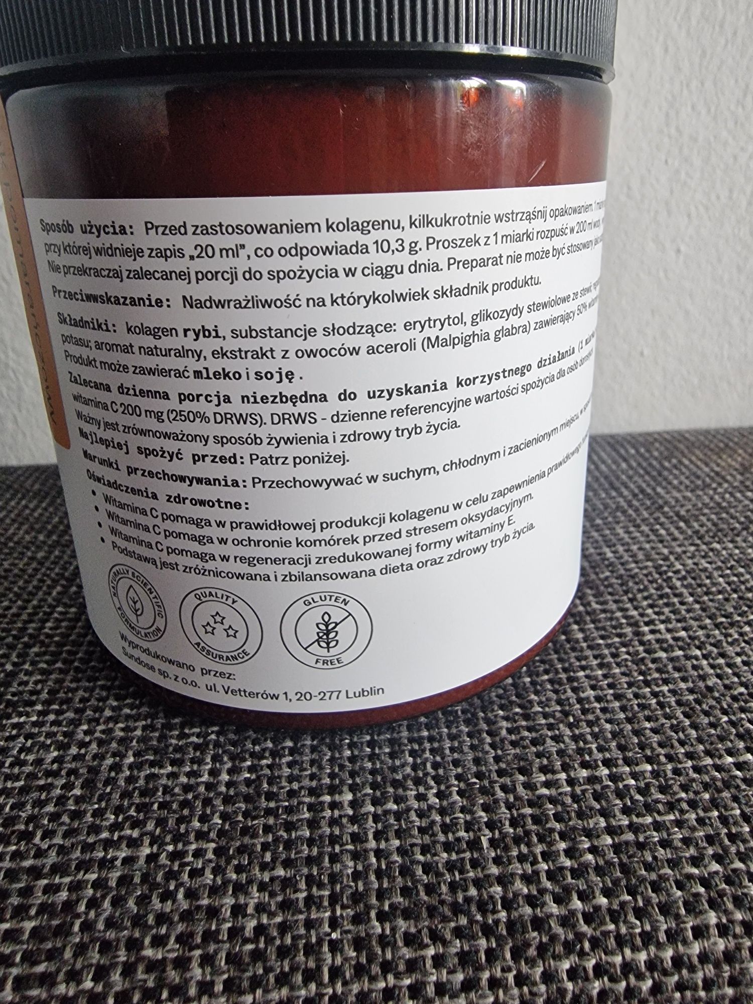 Sundose kolagen pomarańczowy