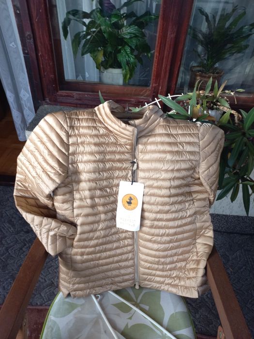 Duck kurtki damska beżowo- złota Nowa s/m