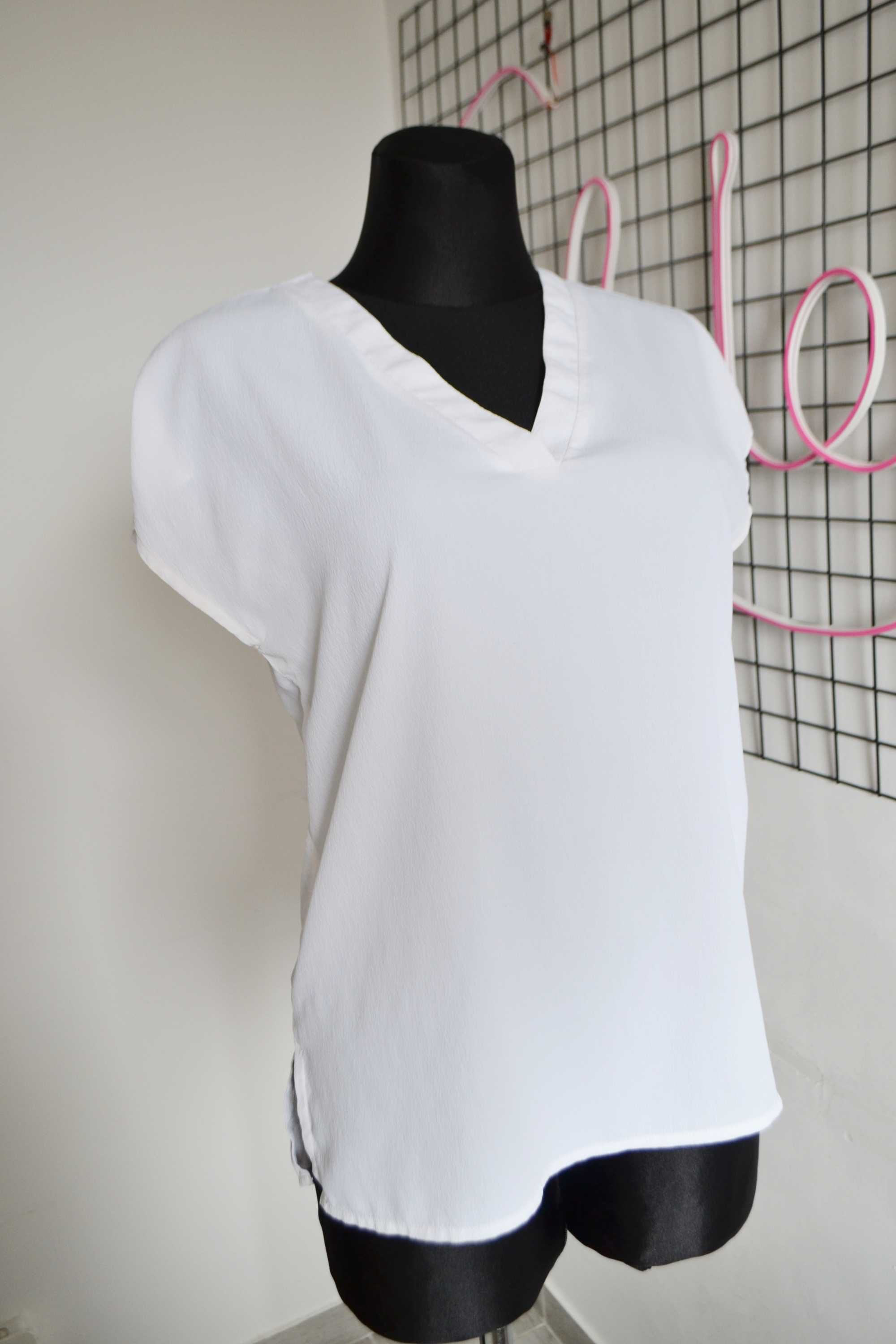 Biała bluzka koszuka vero moda S boho classic basic