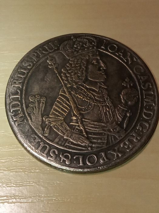 Очень древняя монета медаль IOAN CASIM 1650