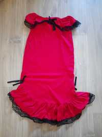 Hiszpanka sukienka strój przebranie falbanka 140