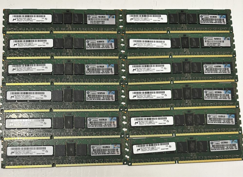 Серверная память HPE Samsung 8gb DDR3-1600 pc3-12800R rdimm ecc (x79)