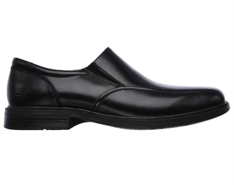 Skechers skórzane męskie półbuty Caswell Noren wsuwane roz. 45 / 29 cm