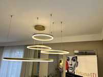 Lampa  4 okręgi złota