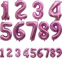 Шары фольгированные цифры из фольги на День Рождения кульки