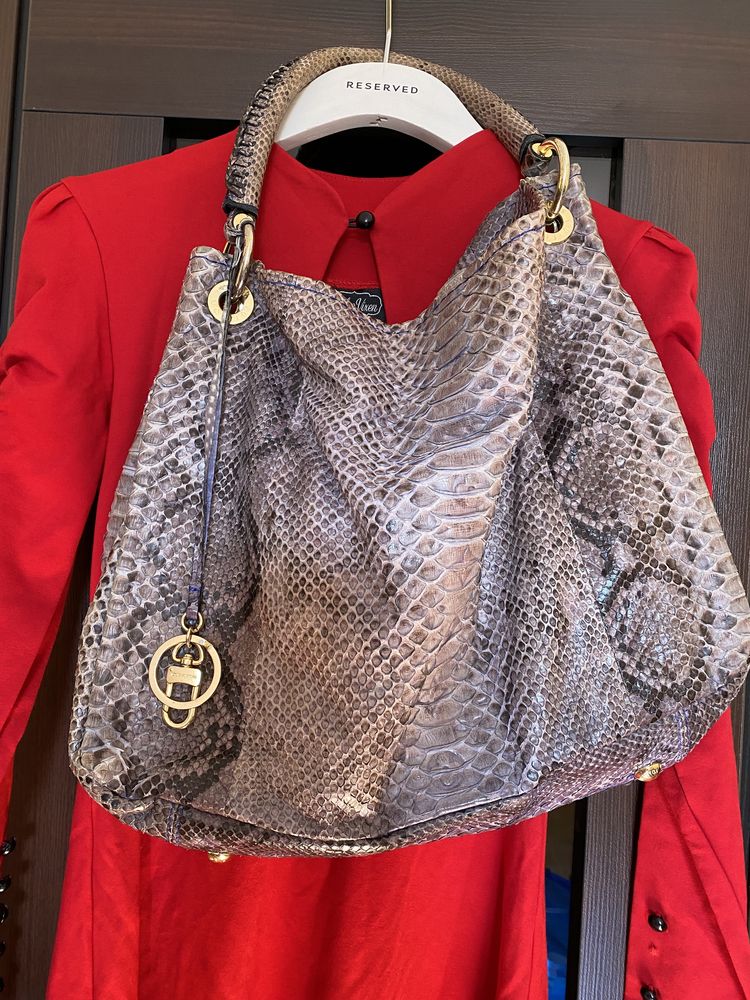 Кожаная сумка питон оригинал Louis Vuitton