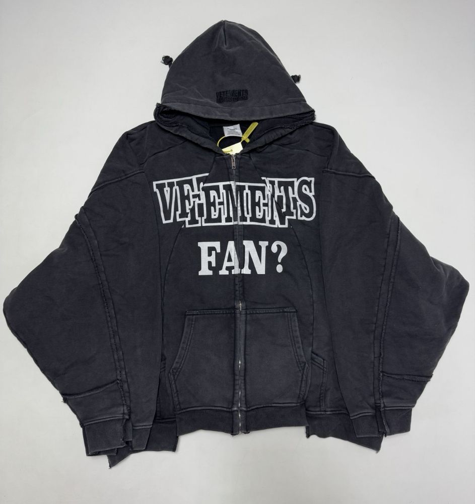 Зип худи Vetements Deconstructed Limited Edition zip hoodie худи