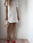 Плаття Zara біле лляне, s