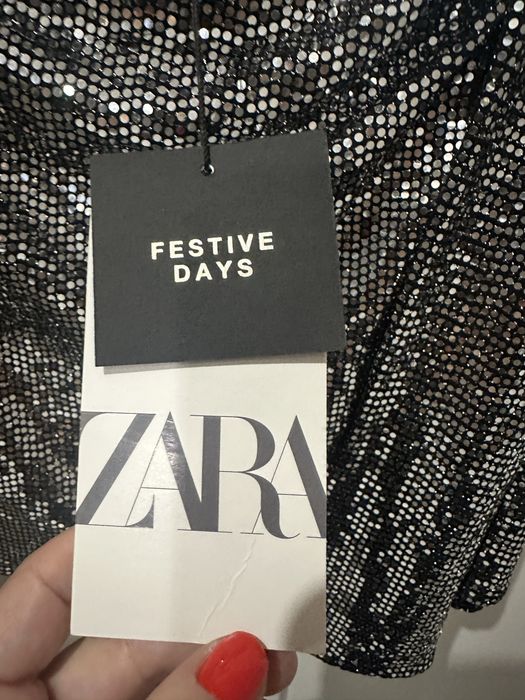 Шикарная юбка шорты в пайетки zara