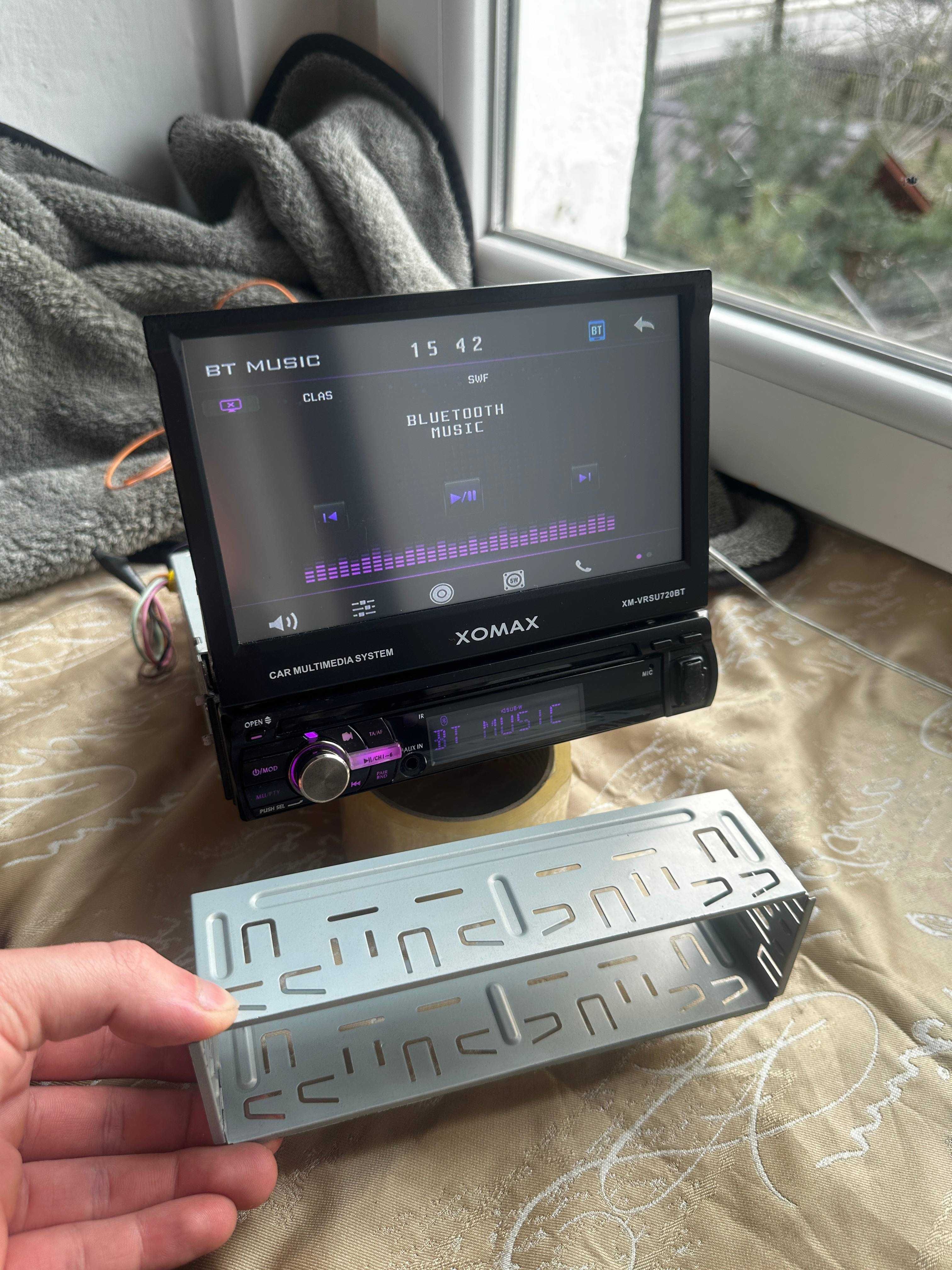 Radio 1 Din Ekran Winda XOMAX XM-VRSU720BT 4X60W USB SD Bluetooth