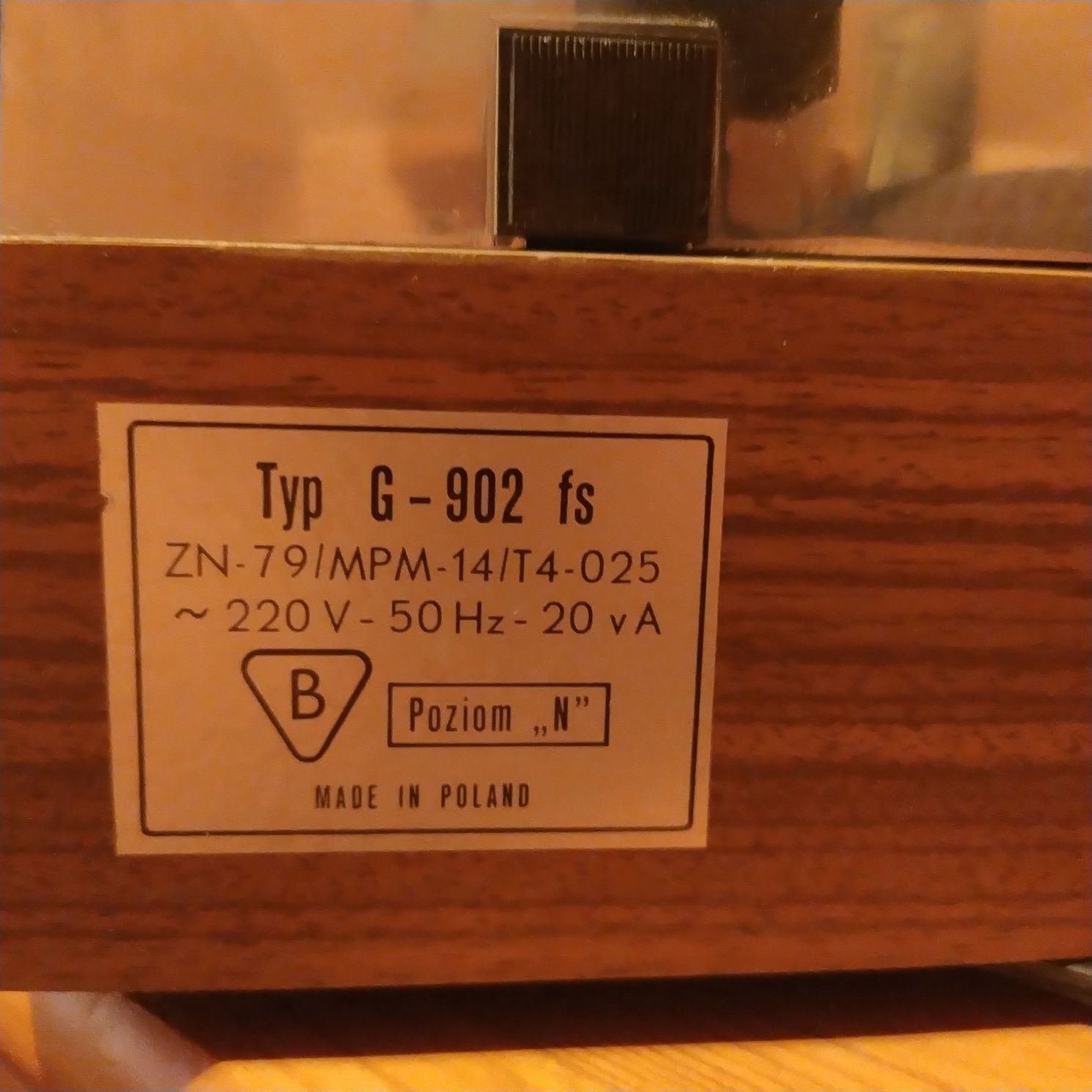 Adapter Gramofon UNITRA Emanuel G-902 fs