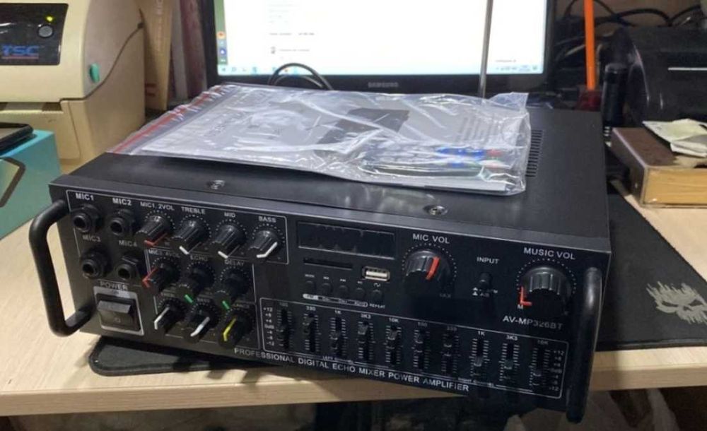 Підсилювач звуку потужний усілок для колонок з блютуз