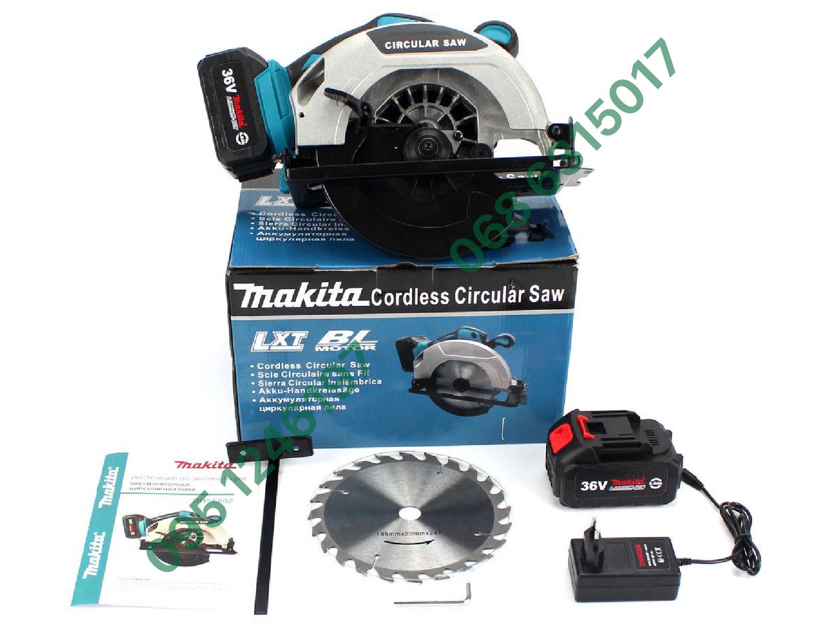 Аккумуляторная циркулярная пила Makita DHS680Z 36V 6Ah 3900 об/мин