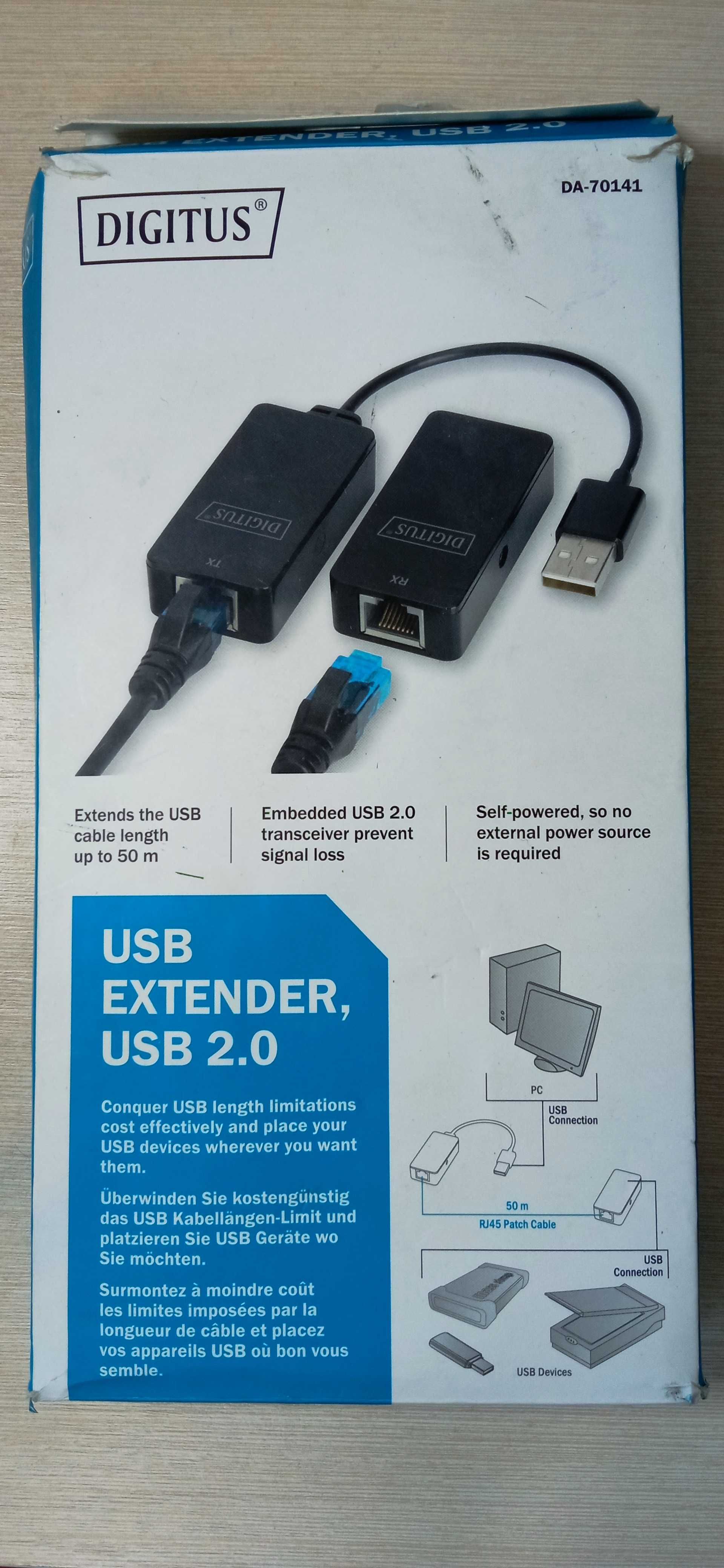 Удлинитель USB over UTP Digitus