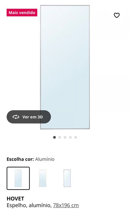 Espelho comprado recebtomente - ikea