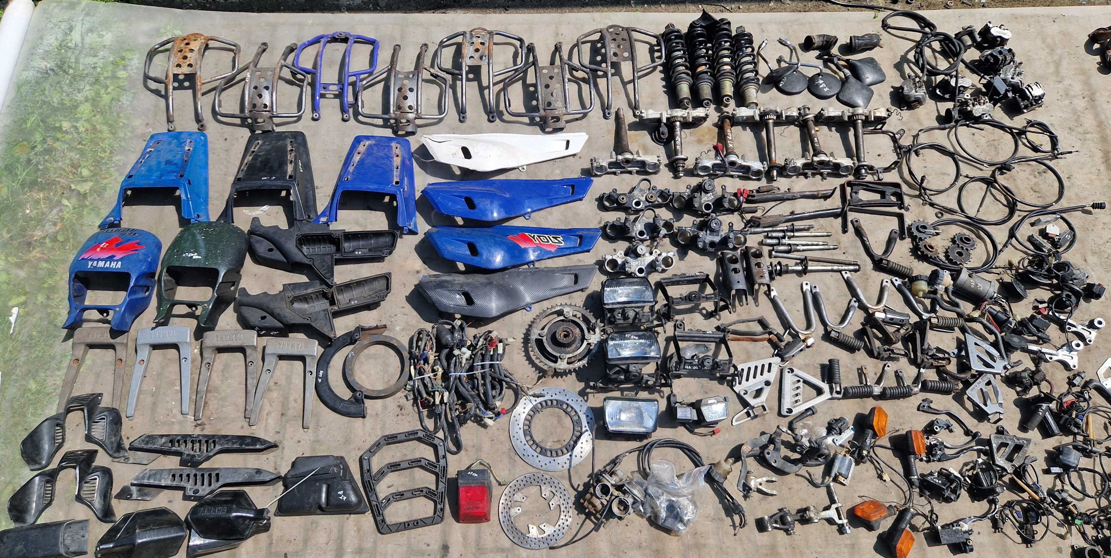 Yamaha XT 600 3TB gaźnik linka zacisk czujnik kierunkowskaz osłona set