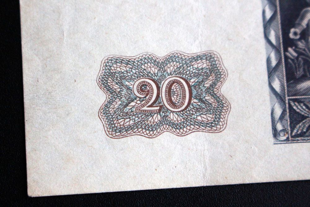 Banknot 20 zł 1940 rok seria H