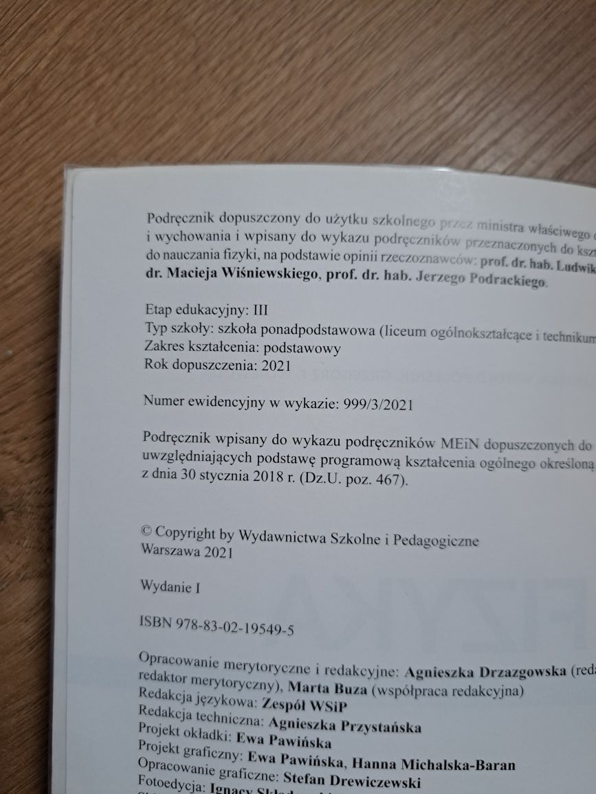 Podręcznik "Fizyka 3" - WSiP