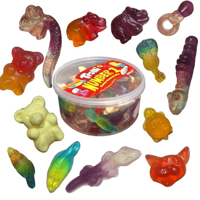 Желейки trolli nomber one 1 кг