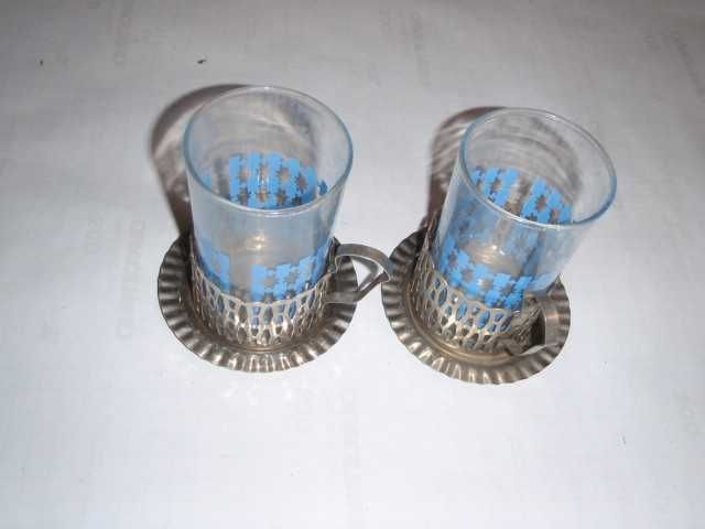 Stary kolekcjonerski zestaw szklanek