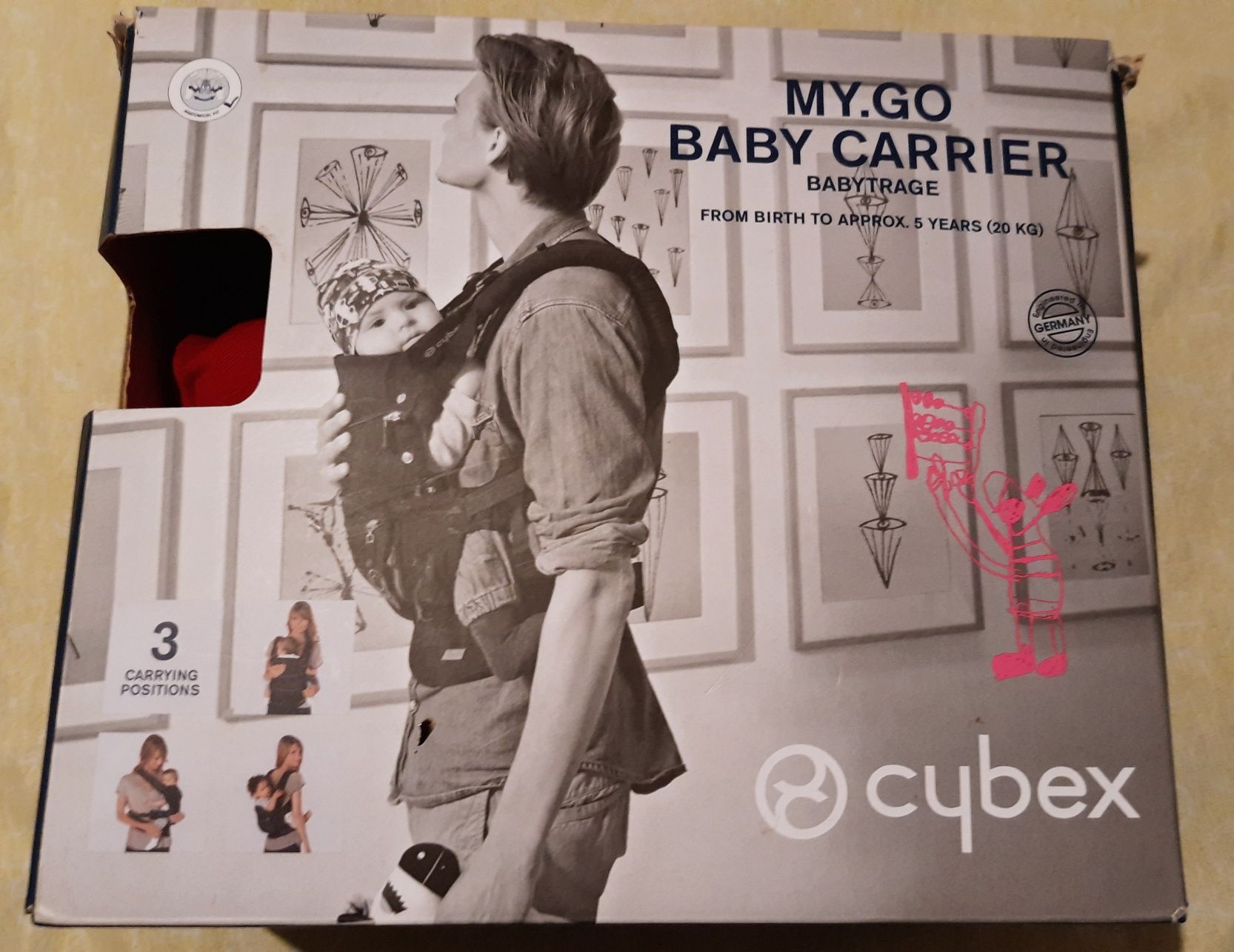 рюкзак -кенгуру CYBEX MY.GO POPPY