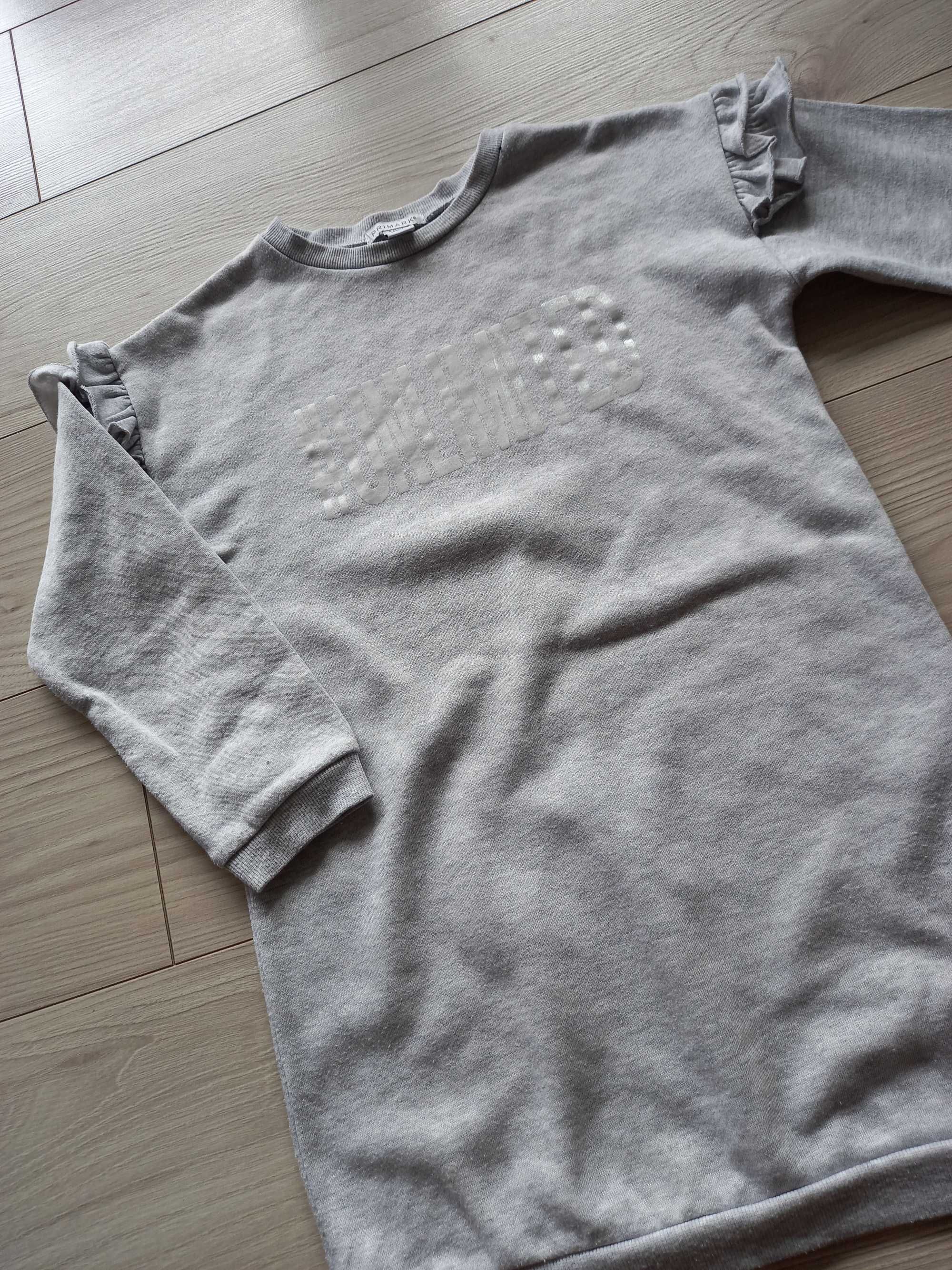 Bluzka tunika dziewczęca używana rękaw 3/4 Primark, rozmiar 140 cm