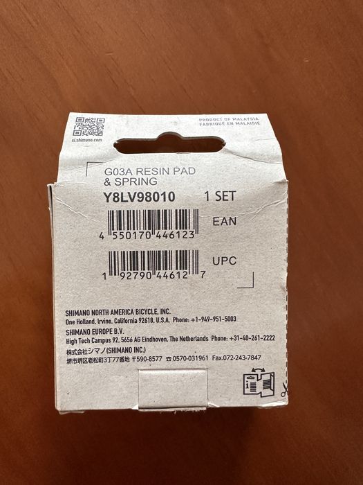 Pastilhas Shimano G03A para disco