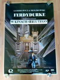 Plakat filmowy FERDYDURKE/Skolimowski/Oryginał z 1991 roku.