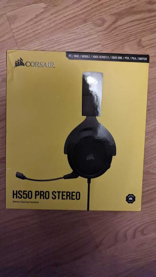 [Nieotwierane] Słuchawki Corsair HS50 PRO STEREO