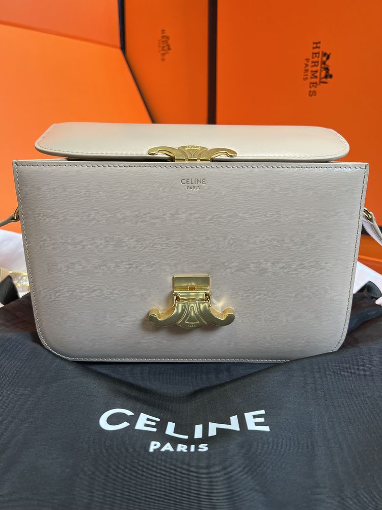 Torebka Triomphe Celine Beige Leather