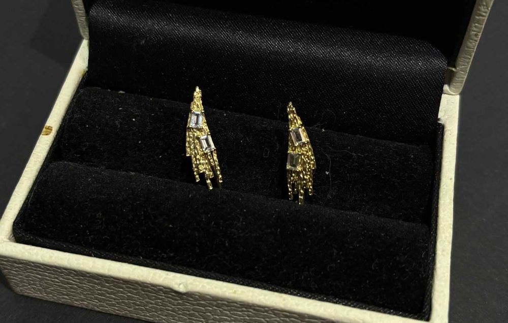 ZŁOTO - kolczyki skrzydła W.Kruk 375/1,35g