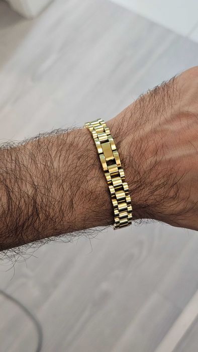 Bracelete Pulseira President Dourada