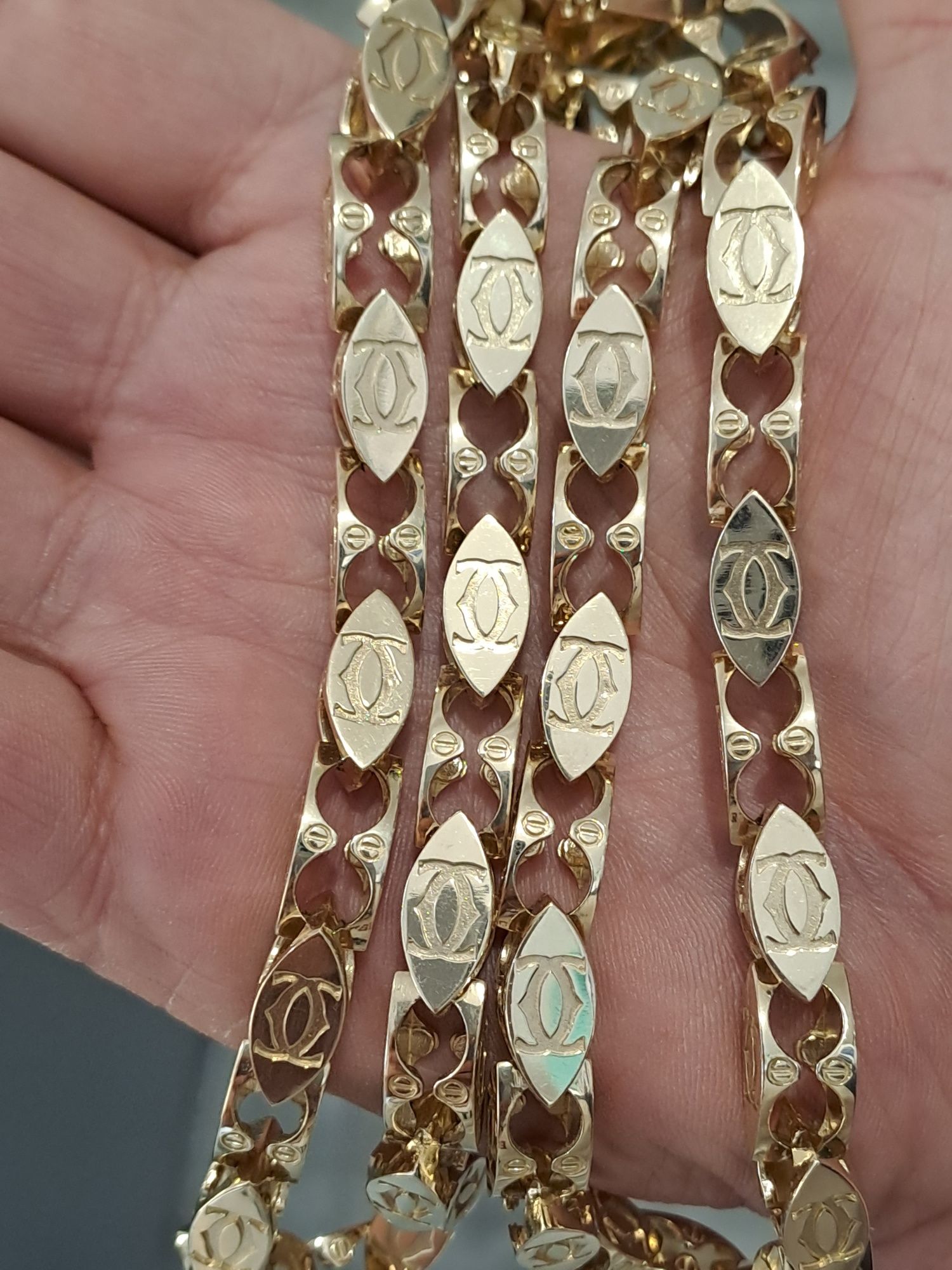 Złoty Łańcuszek splot CARTIER Pr 585  129.12 Wyrób  Nowy