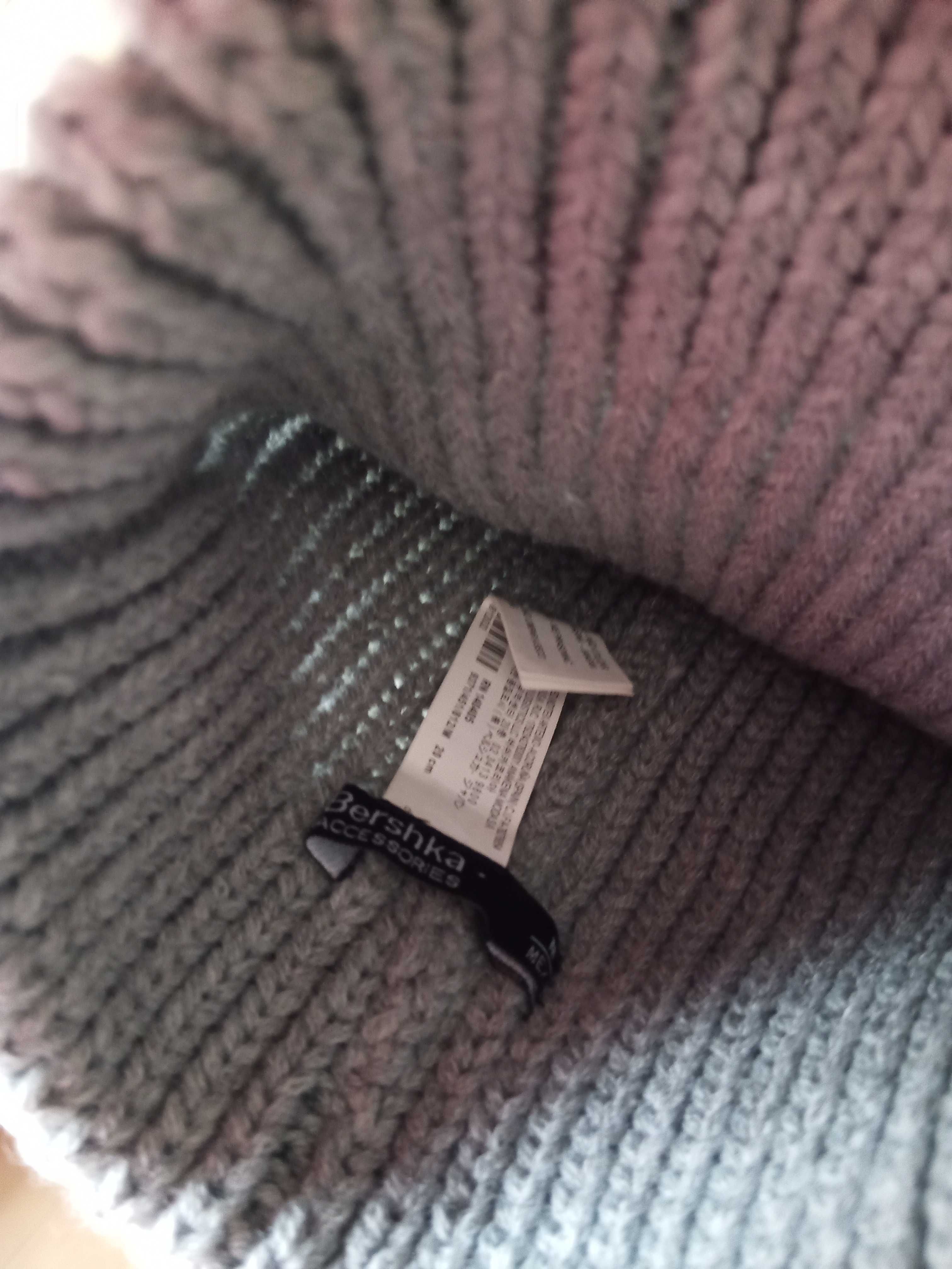 Gorro inverno, adulto, cinza em malha. "é manhã demais para mim" frase