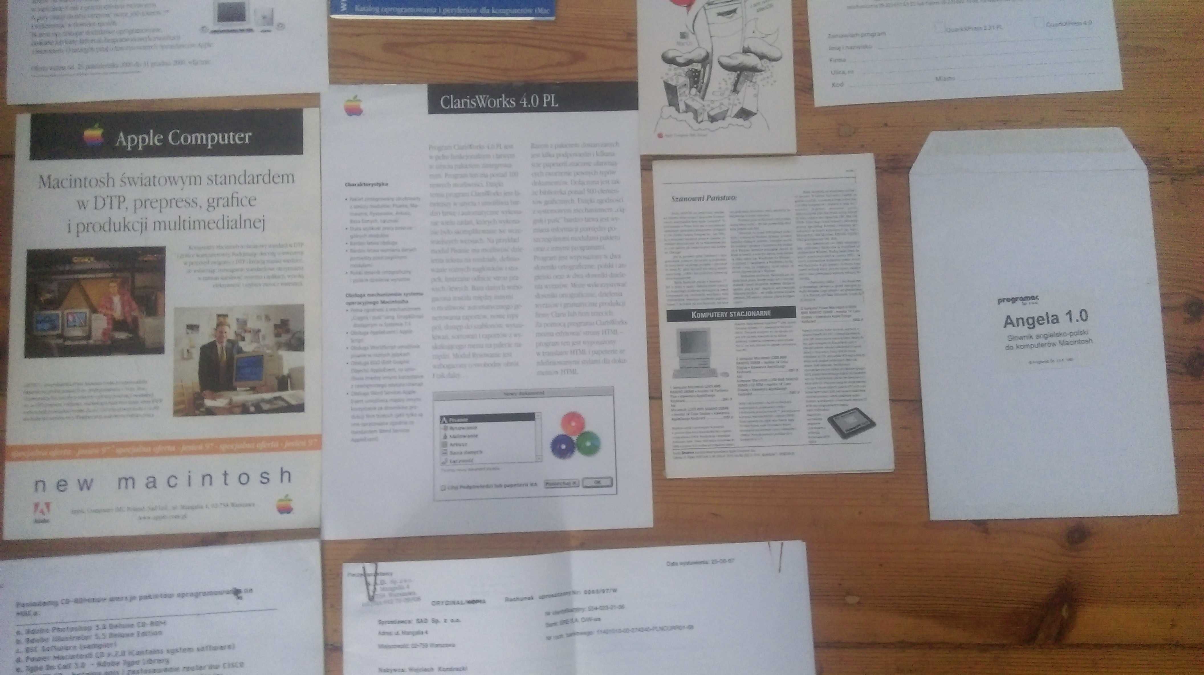 Macintosh Apple - broszury, reklamy itp