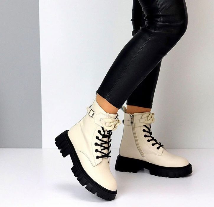 Шкіряні жіночі демі ботінки, шкіряні жіночі демі черевики, р.39-40