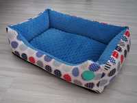 Legowisko łóżko legowisko dla psa Bambol 60x40 cm niebieskie