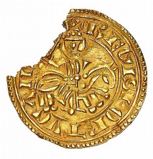 Moeda Ouro Morabitino - D. Afonso II peça colecção mais alta raridade