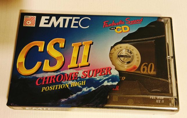 Kaseta magnetofonowa Emtec CS II CHROME SUPER 60 - nowa