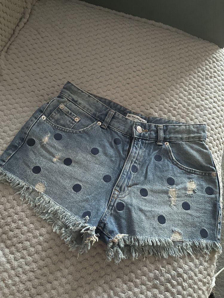 Spodenki jeansowe pull and bear