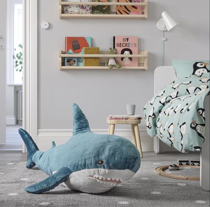Большая Акула из Икеа 140 см игрушка обнимашка shark ikea опт